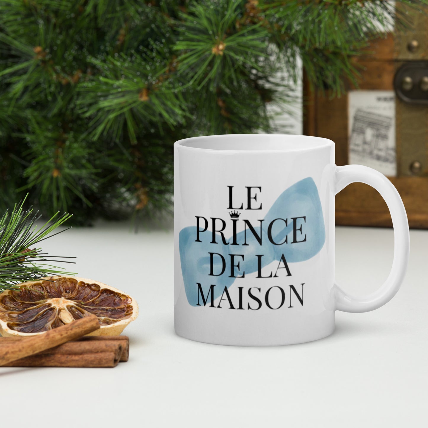 Mug en céramique – Blanc – Formats 11, 15, 20 oz, design élégant pour bureau & cuisine – Le Prince de la Maison