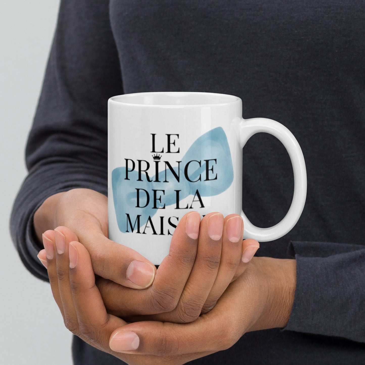 Mug en céramique – Blanc – Formats 11, 15, 20 oz, design élégant pour bureau & cuisine – Le Prince de la Maison