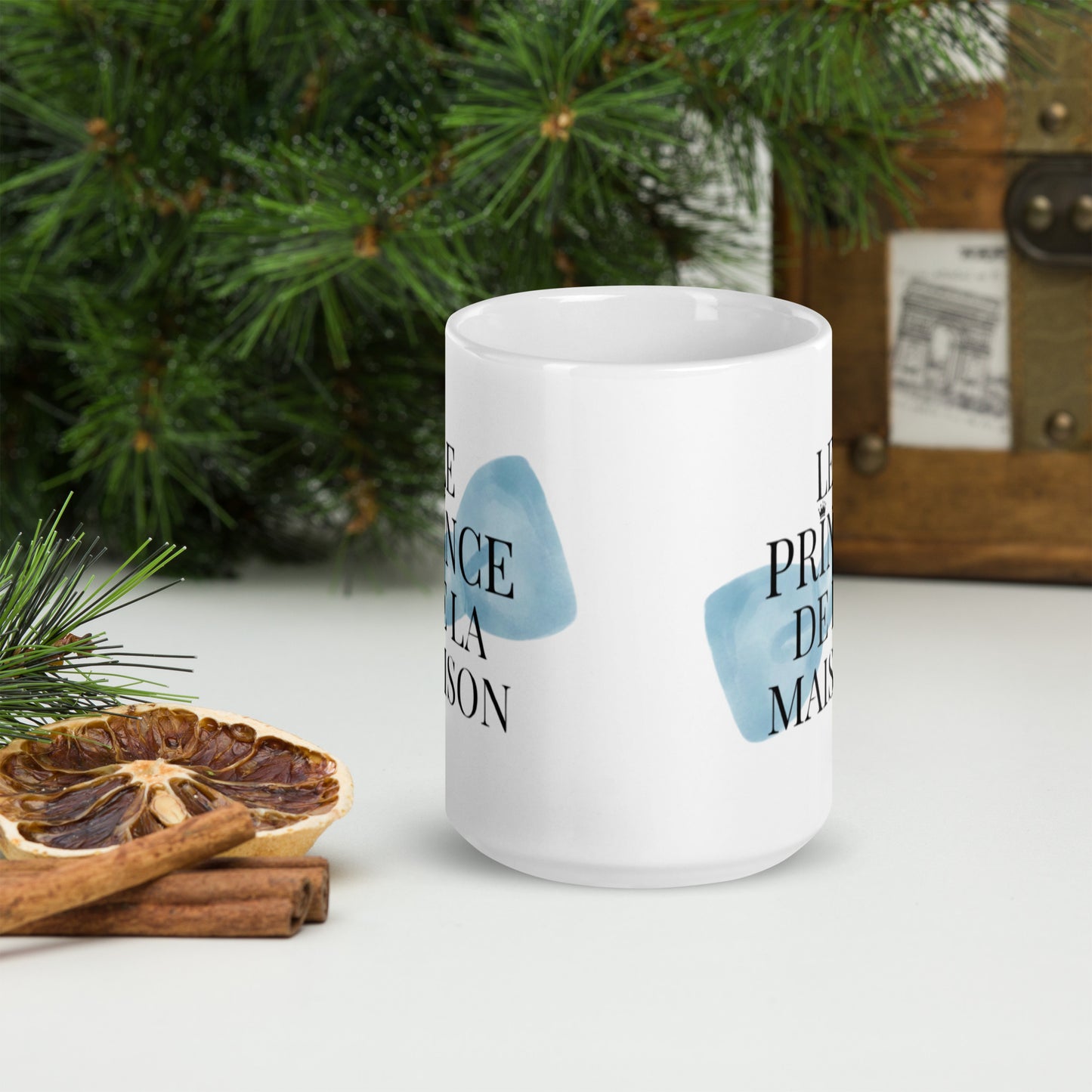 Mug en céramique – Blanc – Formats 11, 15, 20 oz, design élégant pour bureau & cuisine – Le Prince de la Maison