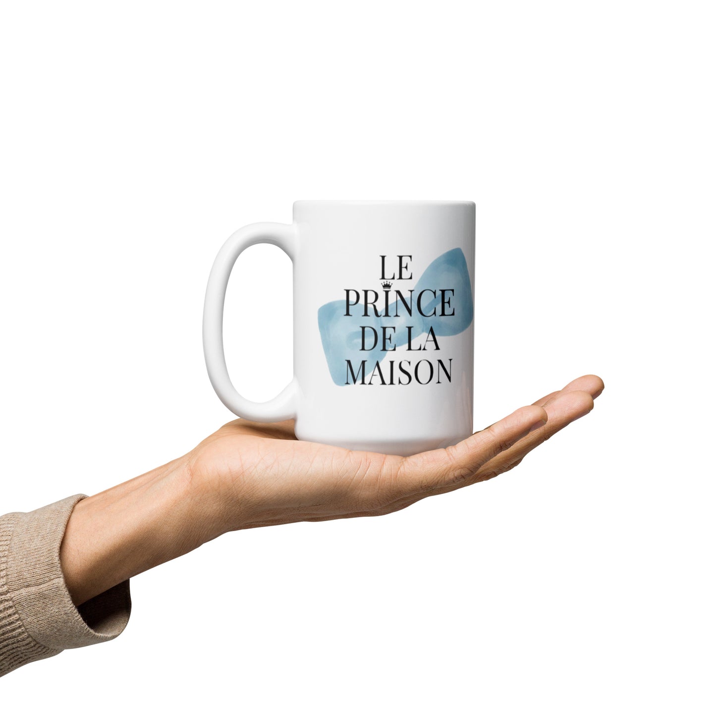Mug en céramique – Blanc – Formats 11, 15, 20 oz, design élégant pour bureau & cuisine – Le Prince de la Maison