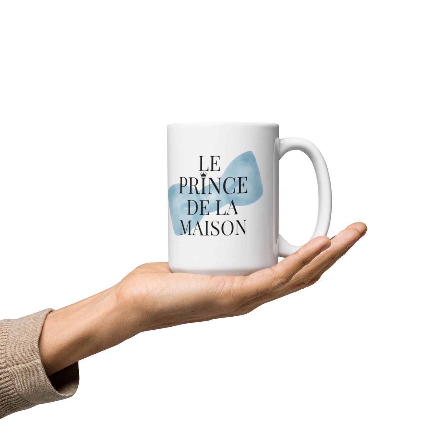 Mug en céramique – Blanc – Formats 11, 15, 20 oz, design élégant pour bureau & cuisine – Le Prince de la Maison