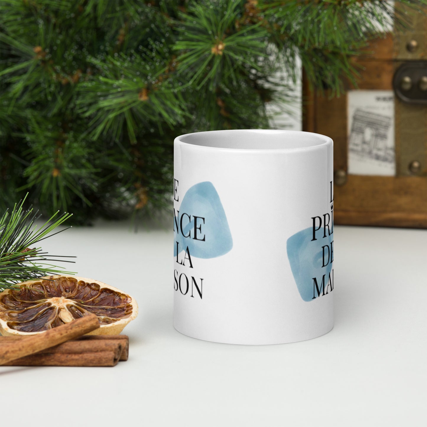 Mug en céramique – Blanc – Formats 11, 15, 20 oz, design élégant pour bureau & cuisine – Le Prince de la Maison