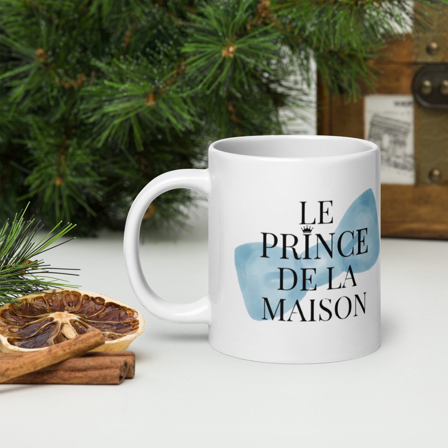 Mug en céramique – Blanc – Formats 11, 15, 20 oz, design élégant pour bureau & cuisine – Le Prince de la Maison