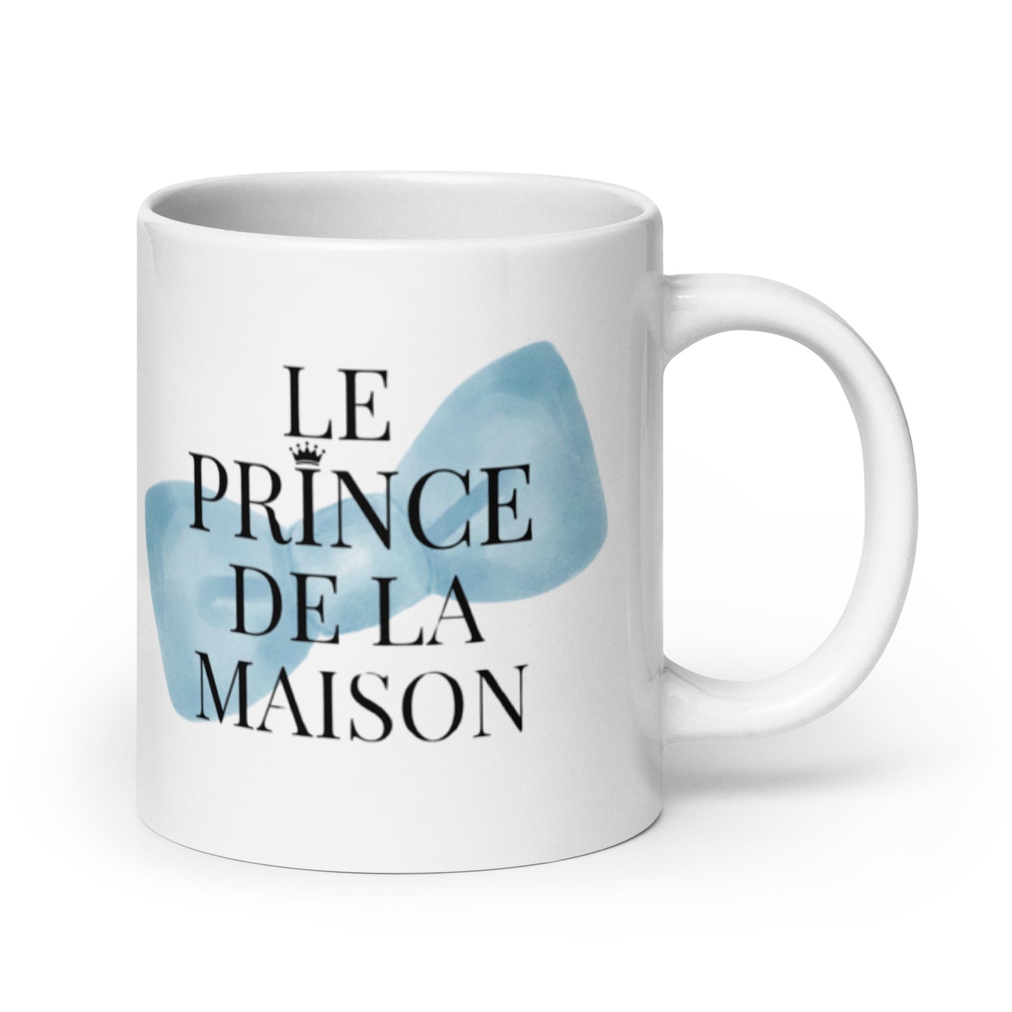Mug en céramique – Blanc – Formats 11, 15, 20 oz, design élégant pour bureau & cuisine – Le Prince de la Maison