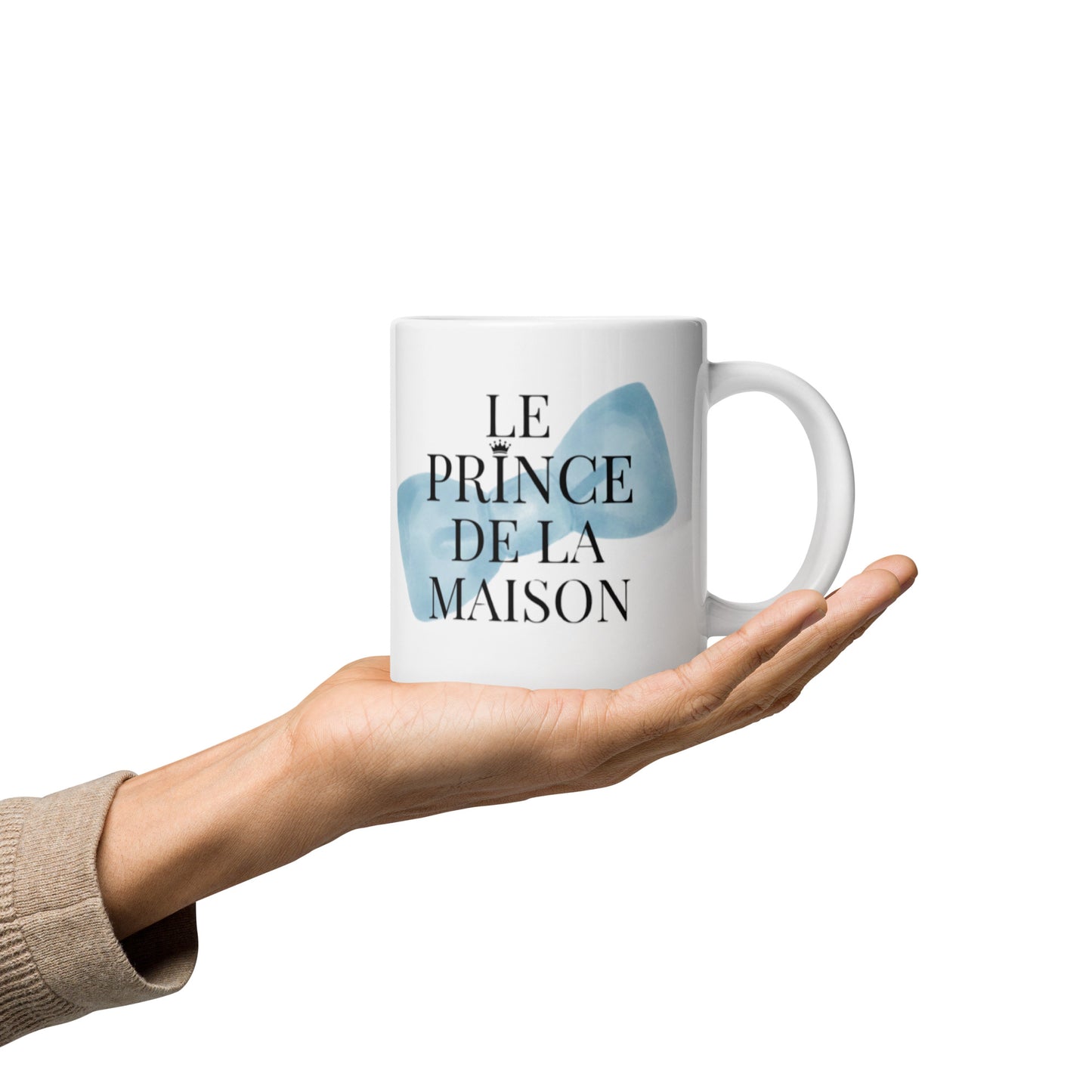 Mug en céramique – Blanc – Formats 11, 15, 20 oz, design élégant pour bureau & cuisine – Le Prince de la Maison